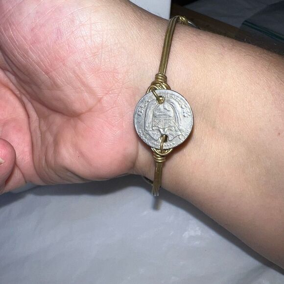 Vintage Wire and Foreign Coin Bracelet - Picture 5 of 7